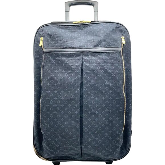 Louis Vuitton Handbags - 190425AX (S6) Louis Vuitton Carry Case Annette 55 Navy Blue Monogram Mini Lin